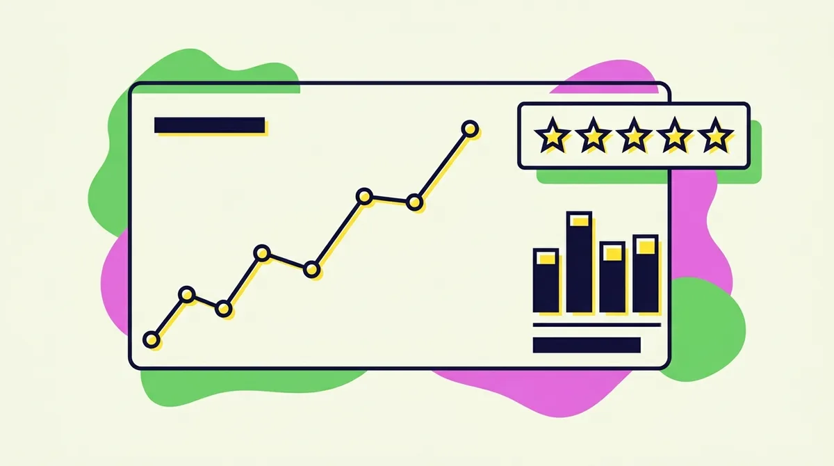 Ilustrasi dasbor pemantauan metrik off page SEO